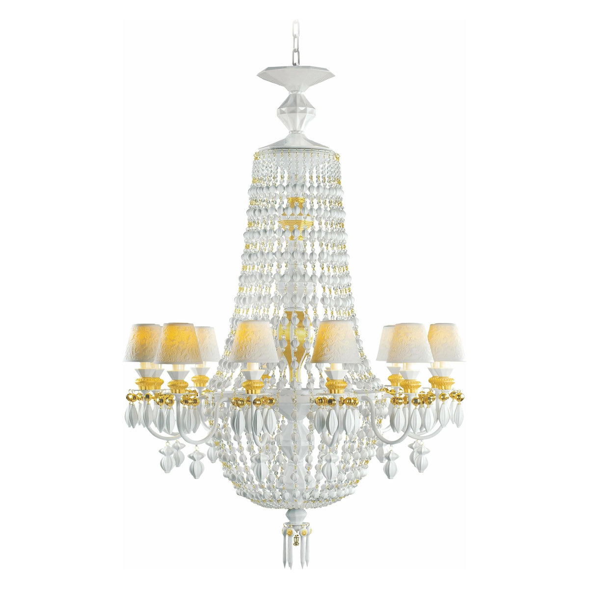 Lladro - Winter Palace 12 Lights Chandelier - 01023504 | Montreal Lighting & Hardware