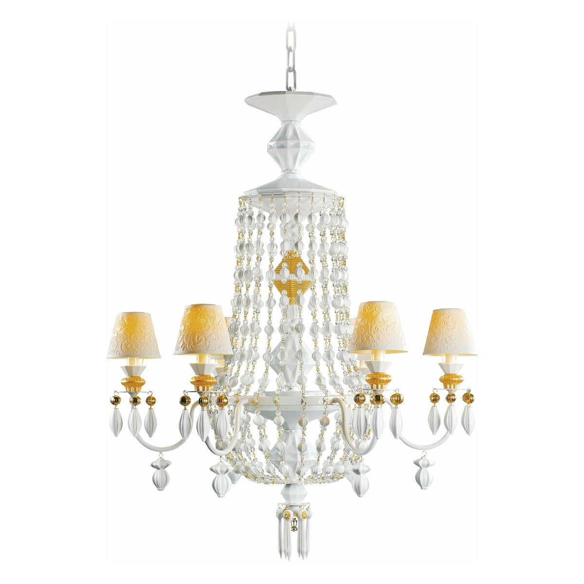 Lladro - Winter Palace 6 Lights Chandelier - 01023486 | Montreal Lighting & Hardware