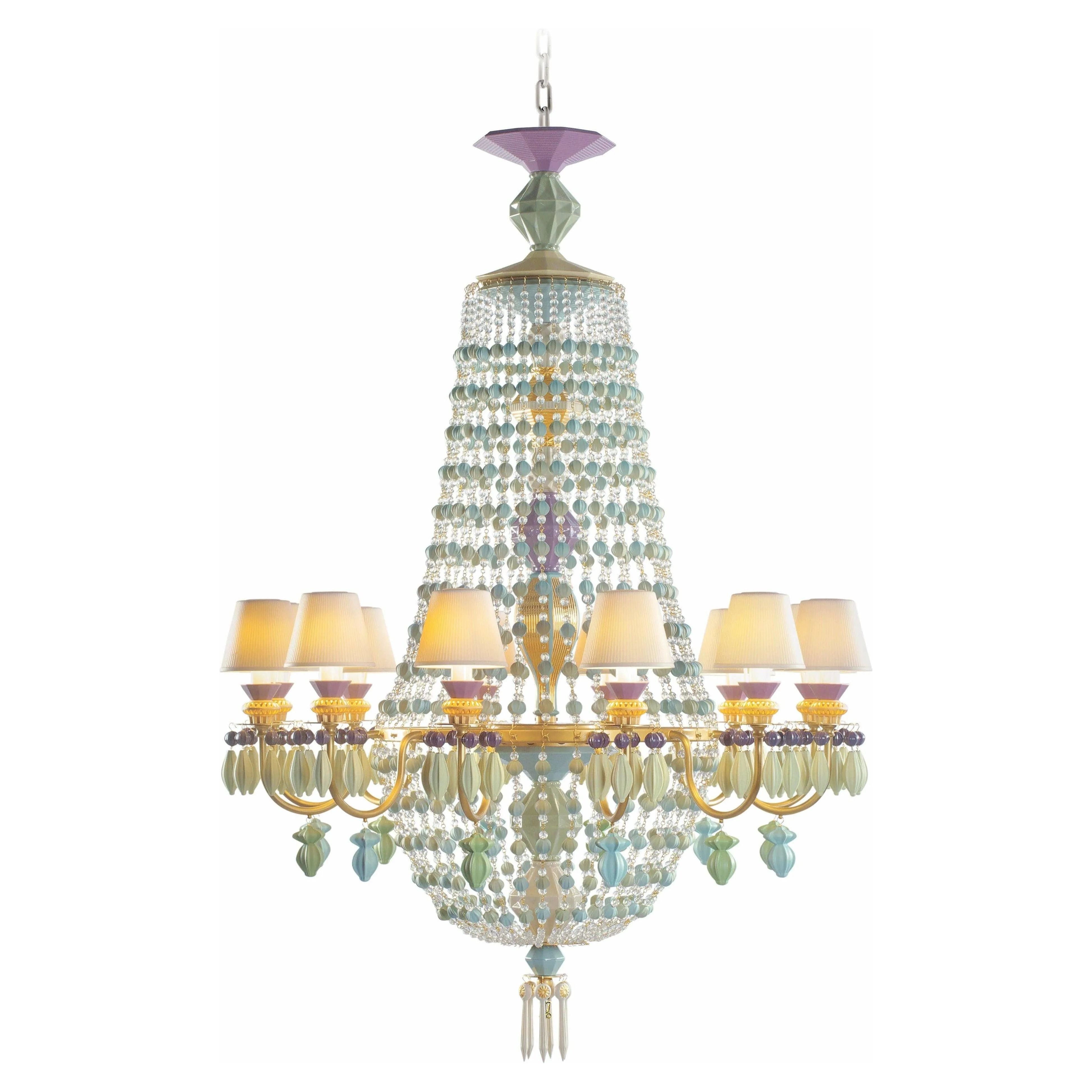 Lladro - Winter Palace Côte d'Azur 12 Lights Chandelier - 01023525 | Montreal Lighting & Hardware