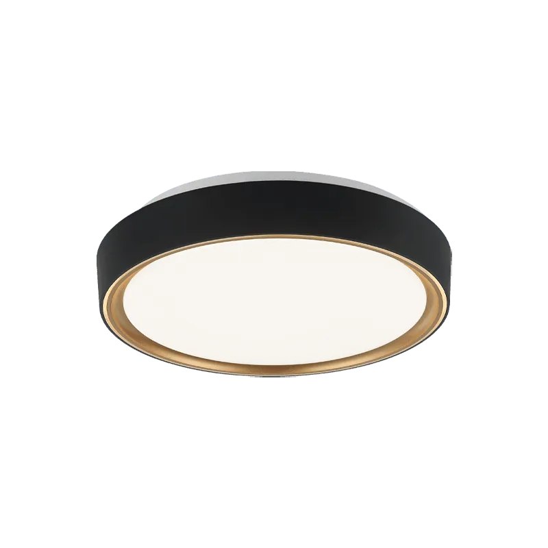 Matteo Lighting - Alamus Flush Mount - M10601BKGL | Montreal Lighting & Hardware