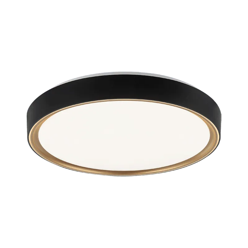 Matteo Lighting - Alamus Flush Mount - M10602BKGL | Montreal Lighting & Hardware