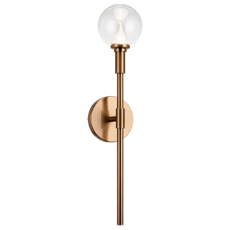 Matteo Lighting - Candlestix Wall Sconce - W64801AGCL | Montreal Lighting & Hardware