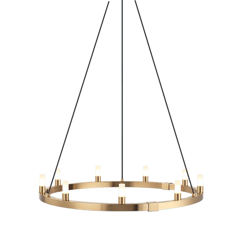 Matteo Lighting - Cascadian Circular Single Chandelier - C75209AG | Montreal Lighting & Hardware