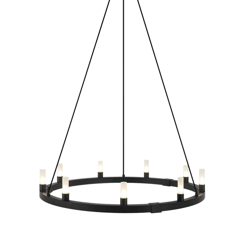 Matteo Lighting - Cascadian Circular Single Chandelier - C75209MB | Montreal Lighting & Hardware