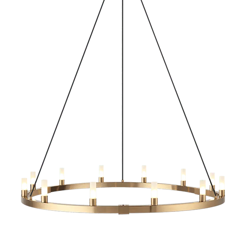 Matteo Lighting - Cascadian Circular Single Chandelier - C75212AG | Montreal Lighting & Hardware