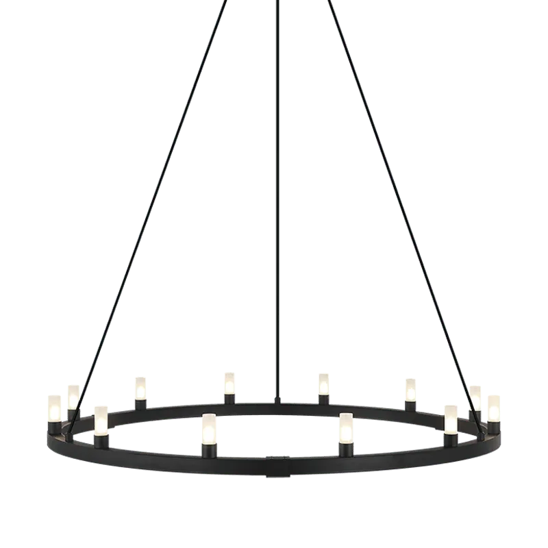 Matteo Lighting - Cascadian Circular Single Chandelier - C75212MB | Montreal Lighting & Hardware