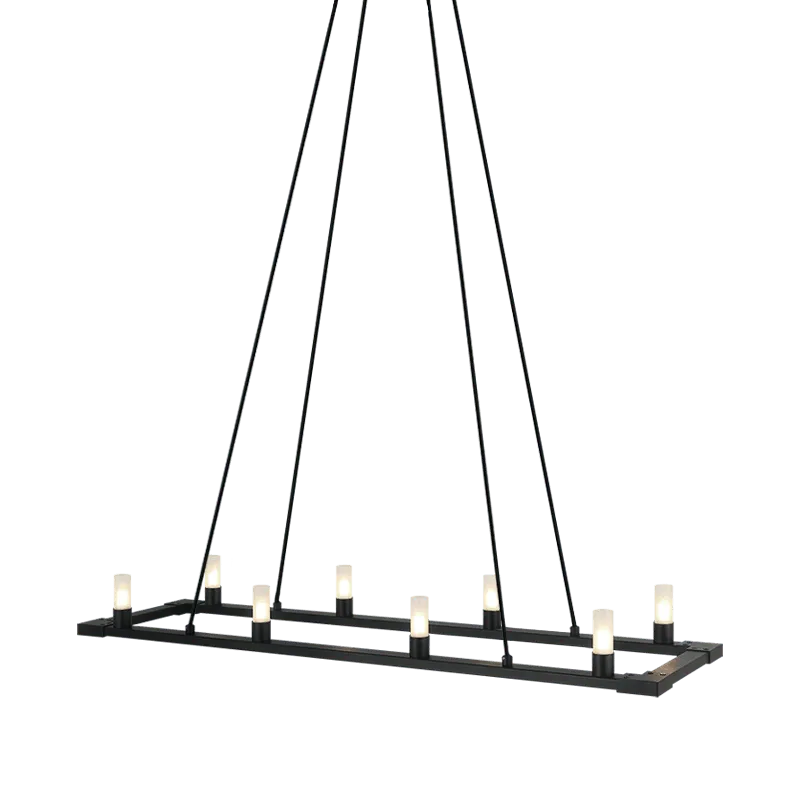 Matteo Lighting - Cascadian Rectangular Single Chandelier - C75208MB | Montreal Lighting & Hardware