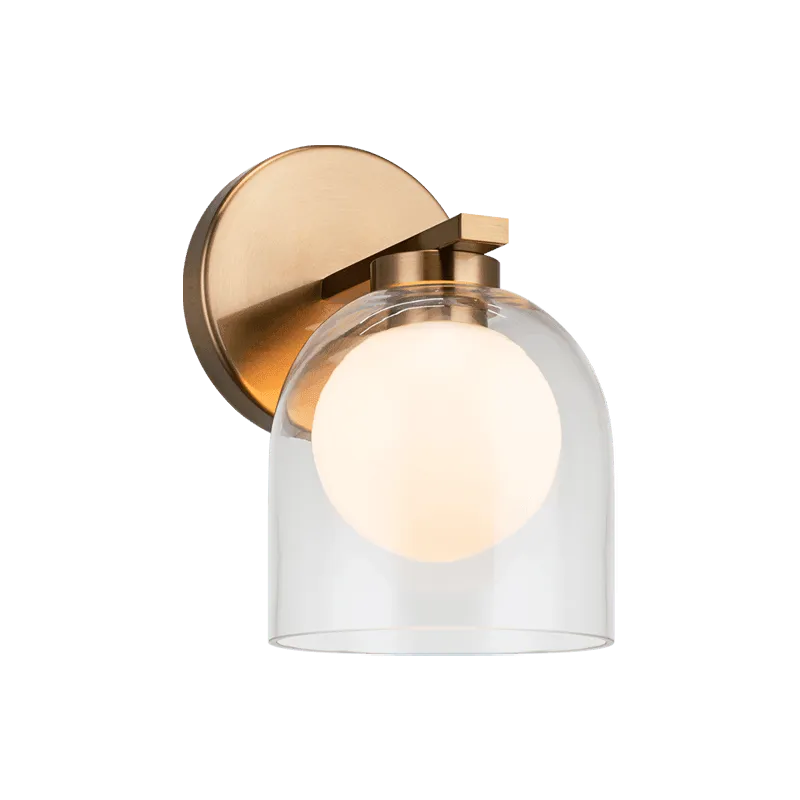 Matteo Lighting - Derbishone Single Wall Sconce - W60701AGCL | Montreal Lighting & Hardware