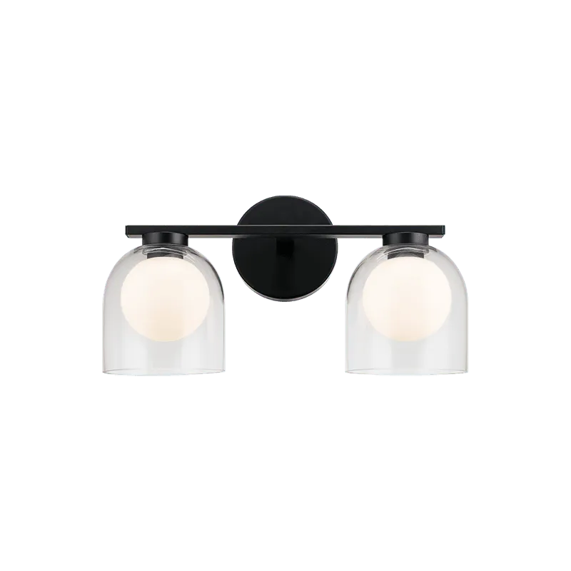 Matteo Lighting - Derbishone Wall Sconce - W60702BKCL | Montreal Lighting & Hardware