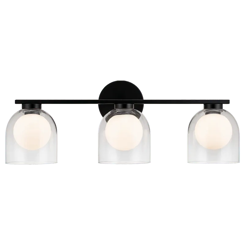 Matteo Lighting - Derbishone Wall Sconce - W60703BKCL | Montreal Lighting & Hardware