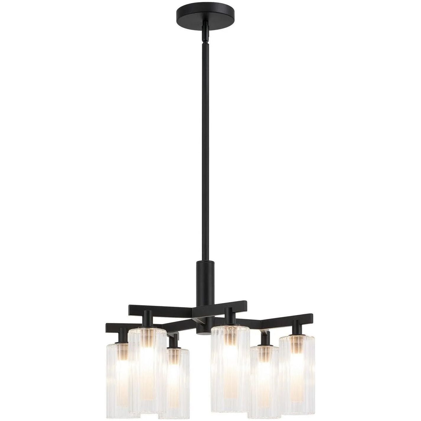 Matteo Lighting - Kristof Chandelier - C60806BK | Montreal Lighting & Hardware