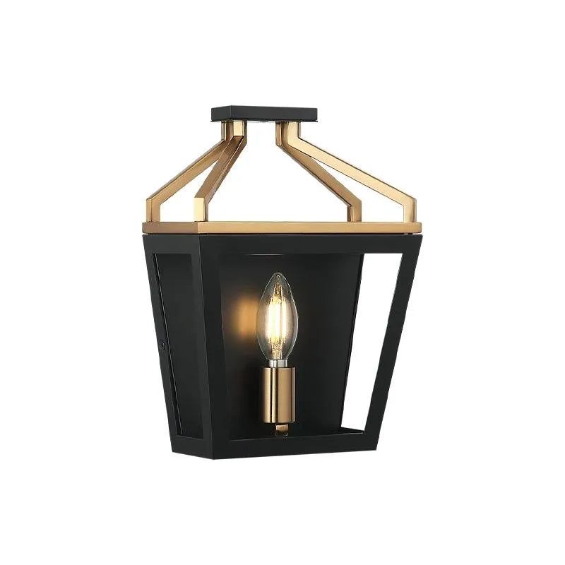 Matteo Lighting - Mavonshire Flush Wall Sconce - W67011BKAG | Montreal Lighting & Hardware