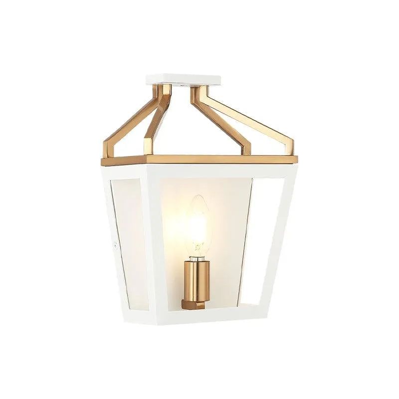 Matteo Lighting - Mavonshire Flush Wall Sconce - W67011WHAG | Montreal Lighting & Hardware