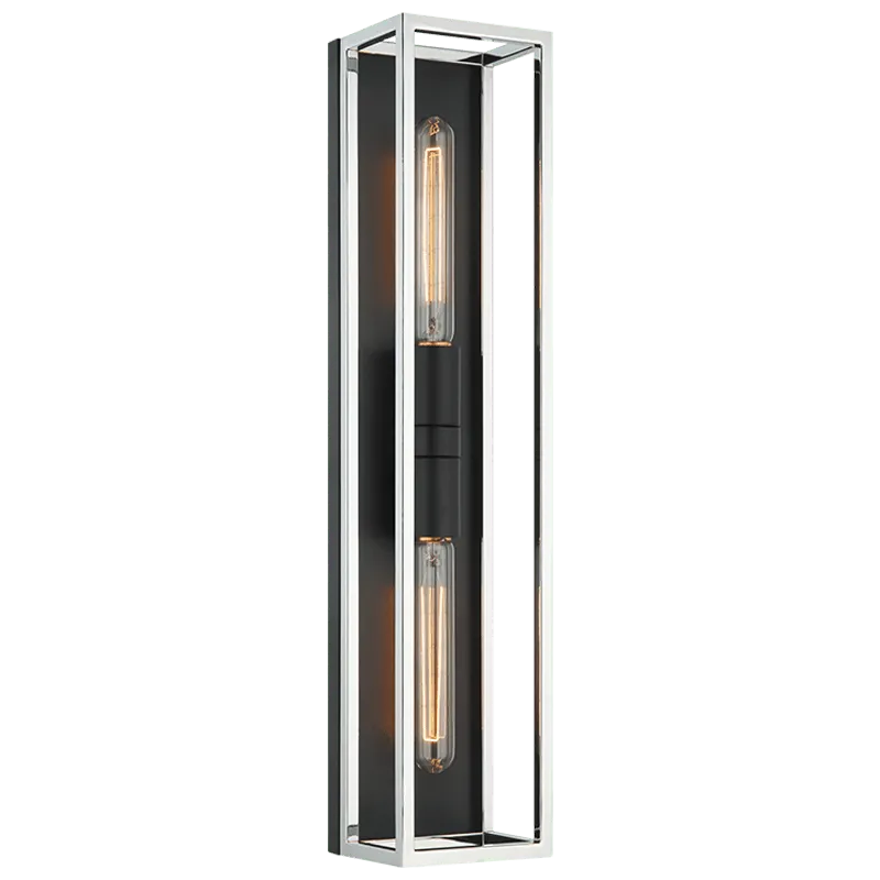 Matteo Lighting - Shadowbox LED Wall Sconce - S15122BKCH | Montreal Lighting & Hardware