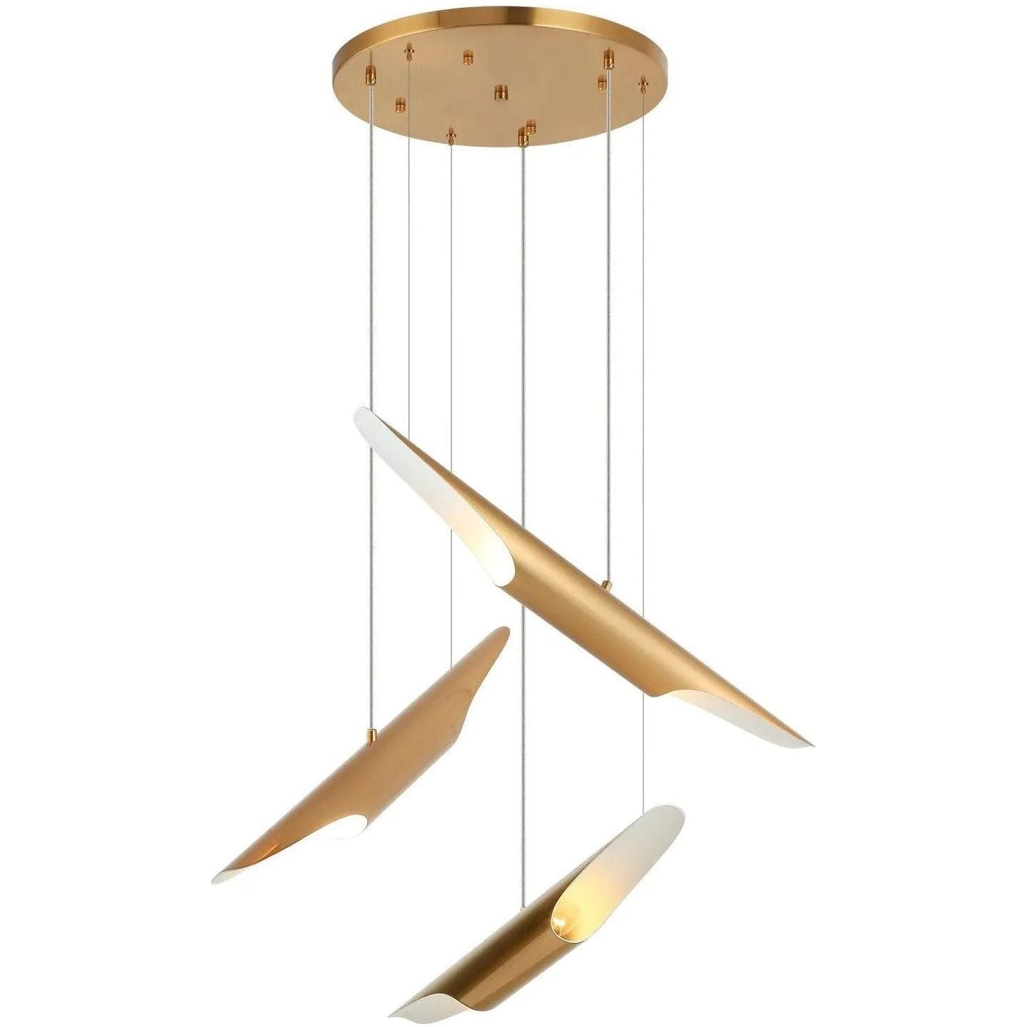 Matteo Lighting - Stylus Multi Pendant Chandelier - C32416AG | Montreal Lighting & Hardware