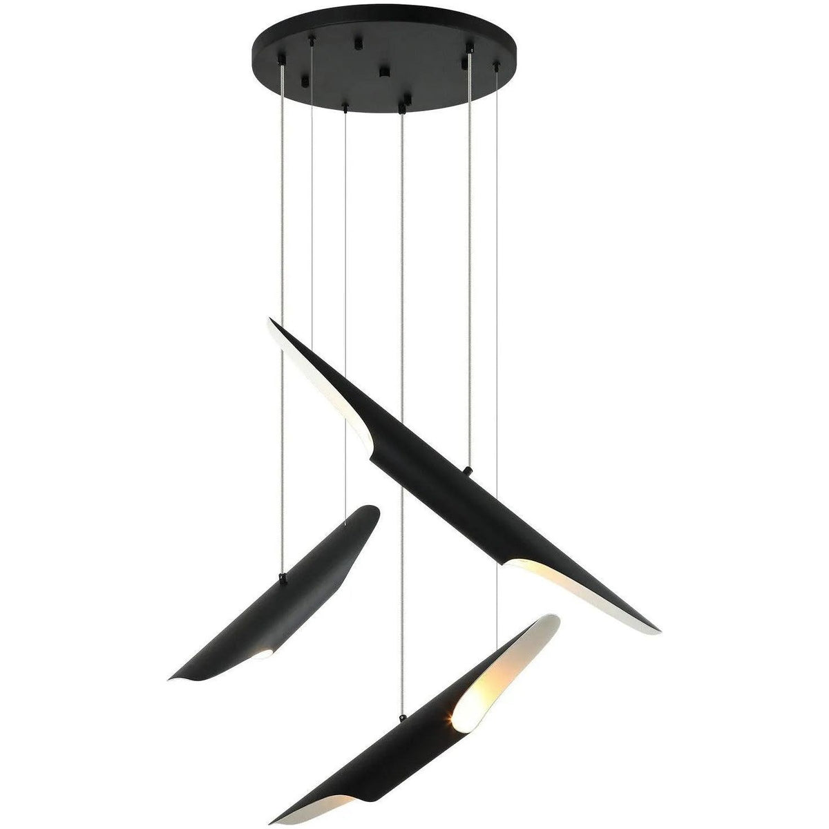 Matteo Lighting - Stylus Multi Pendant Chandelier - C32416MB | Montreal Lighting & Hardware