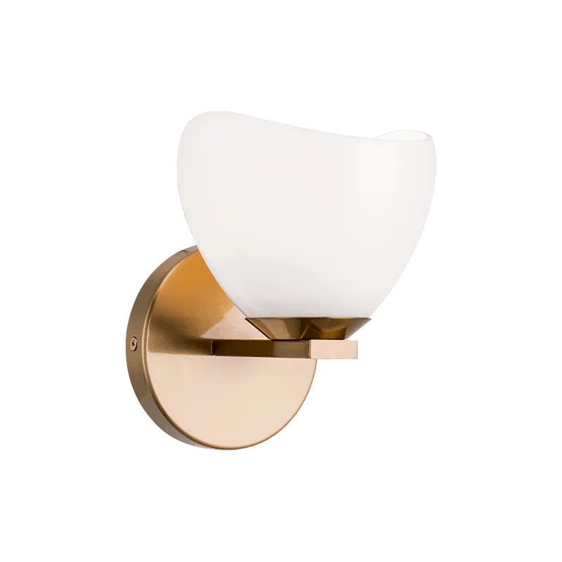 Matteo Lighting - Uptowne Single Wall Sconce - S04201AGOP | Montreal Lighting & Hardware