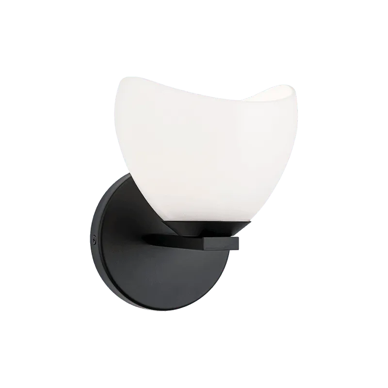 Matteo Lighting - Uptowne Single Wall Sconce - S04201BKOP | Montreal Lighting & Hardware