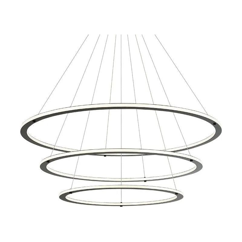 Matteo Lighting - Victoria LED Triple Pendant - C66196BK | Montreal Lighting & Hardware