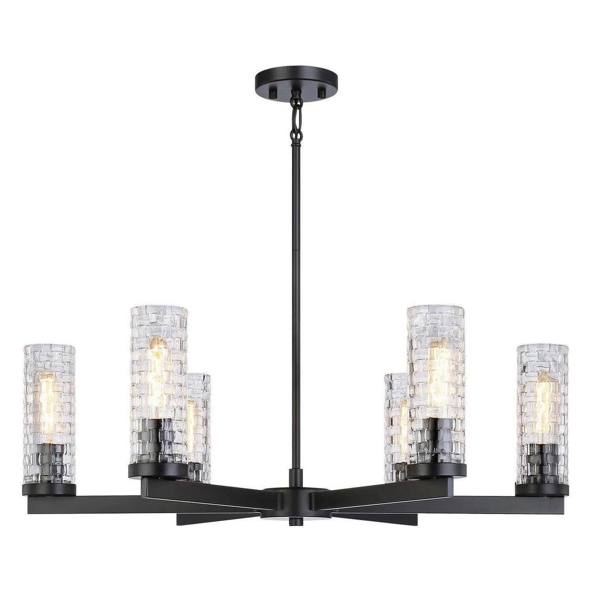 Matteo Lighting - Weaver Multi Light Pendant - C32106BK | Montreal Lighting & Hardware