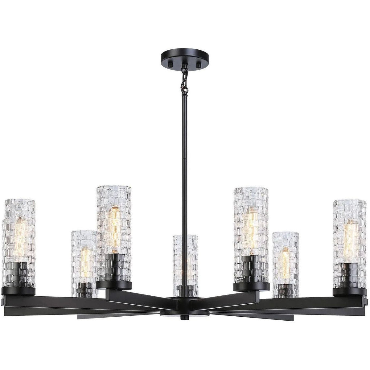 Matteo Lighting - Weaver Multi Light Pendant - C32109BK | Montreal Lighting & Hardware