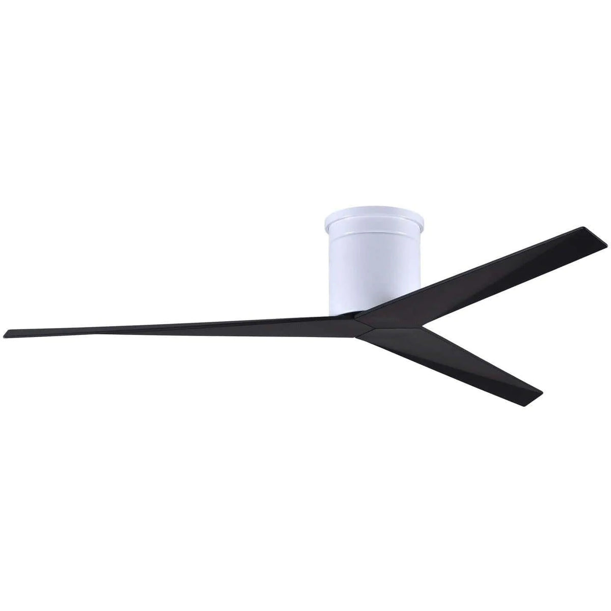 Matthews Fan Company - Eliza Hugger Ceiling Fan - EKH-WH-BK | Montreal Lighting & Hardware