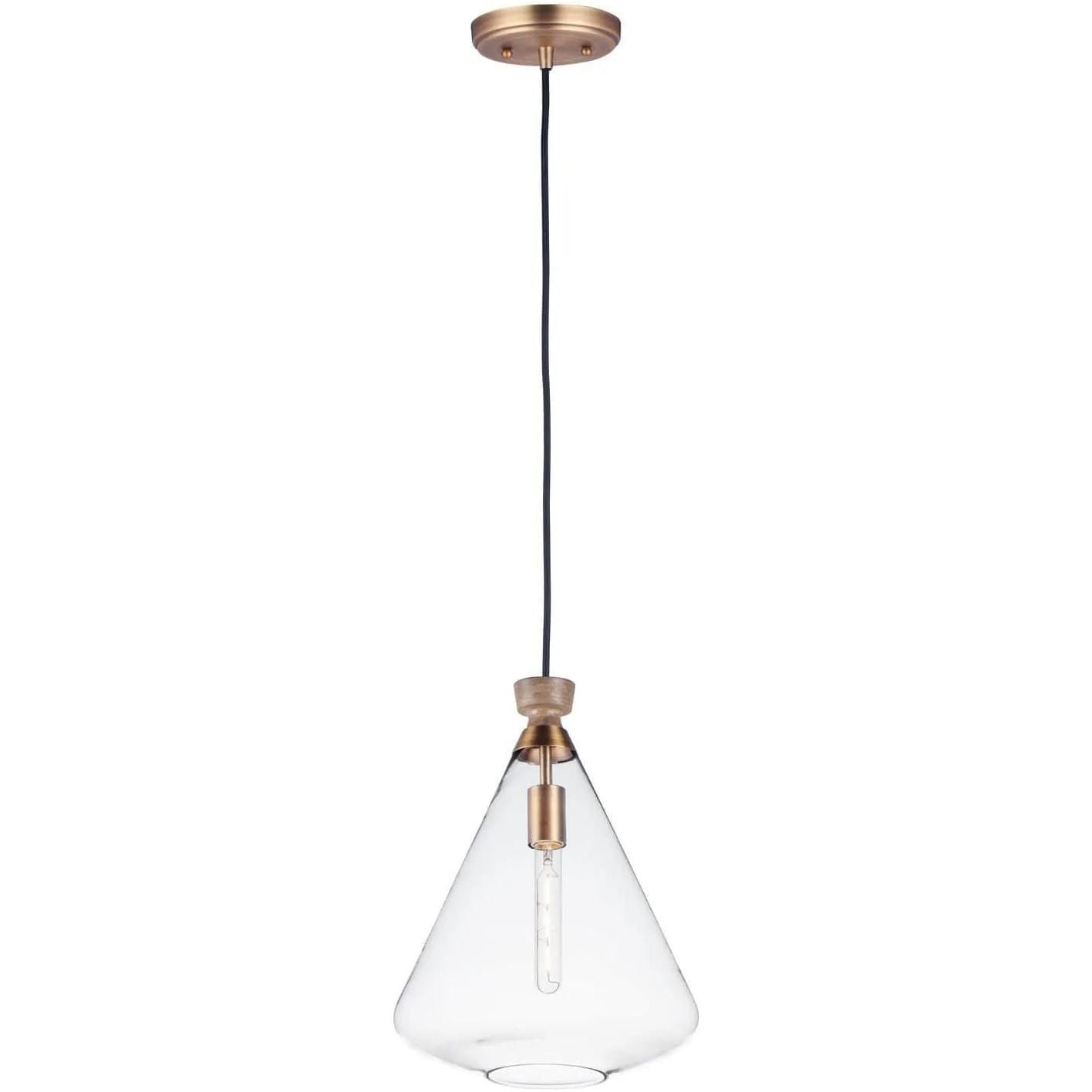 Maxim Lighting - Abbott Pendant - 10101CLWOAB | Montreal Lighting & Hardware