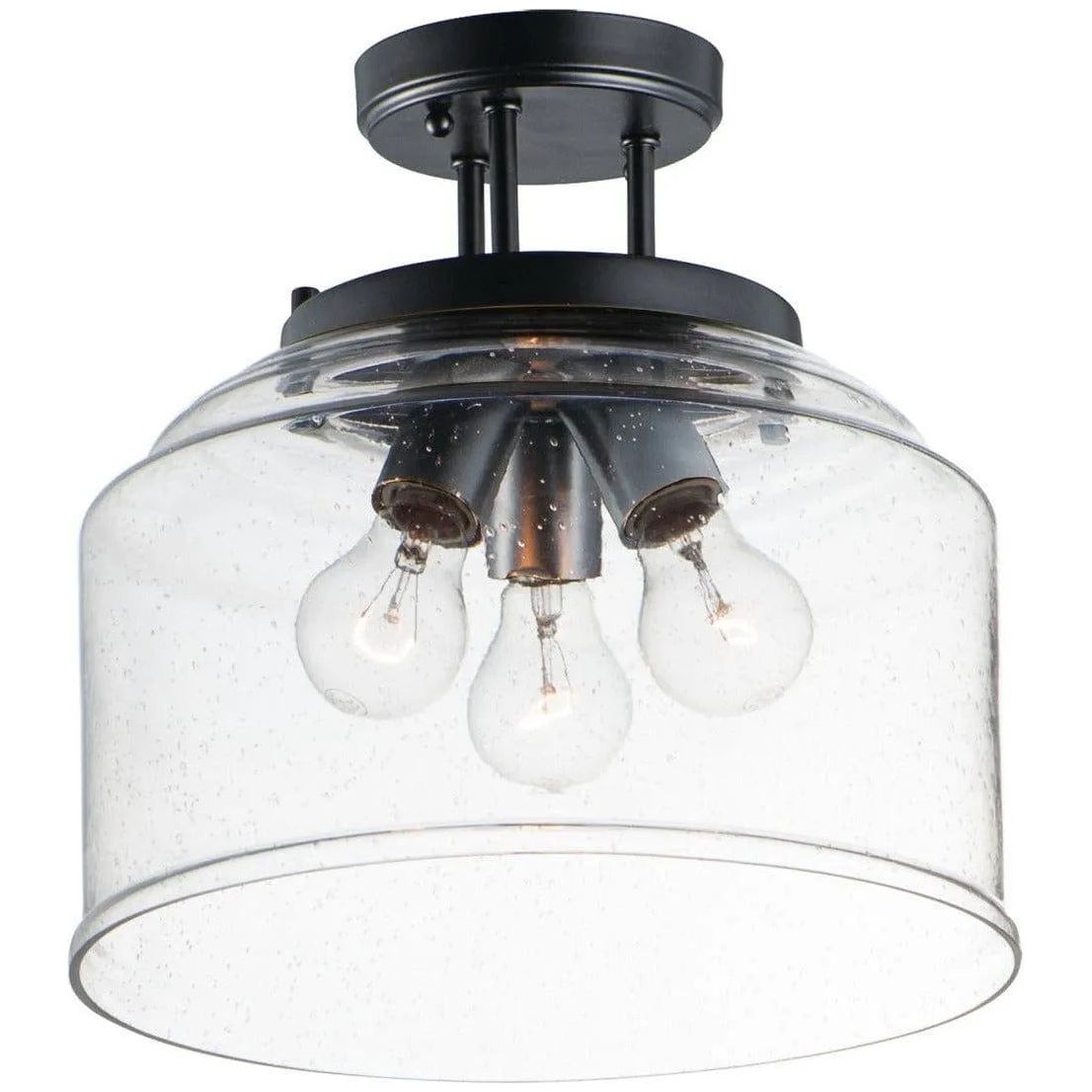 Maxim Lighting - Acadia Semi-Flush Mount - 12271CDBK | Montreal Lighting & Hardware