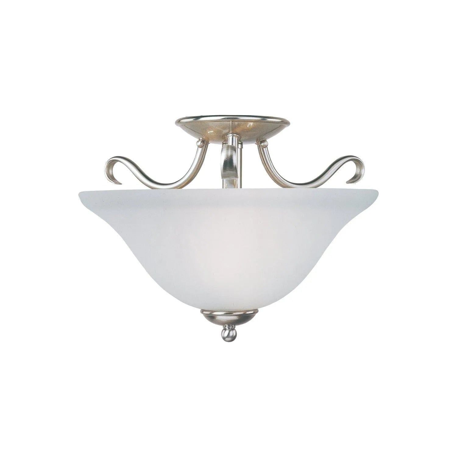 Maxim Lighting - Basix Semi-Flush Mount - 10120FTSN | Montreal Lighting & Hardware