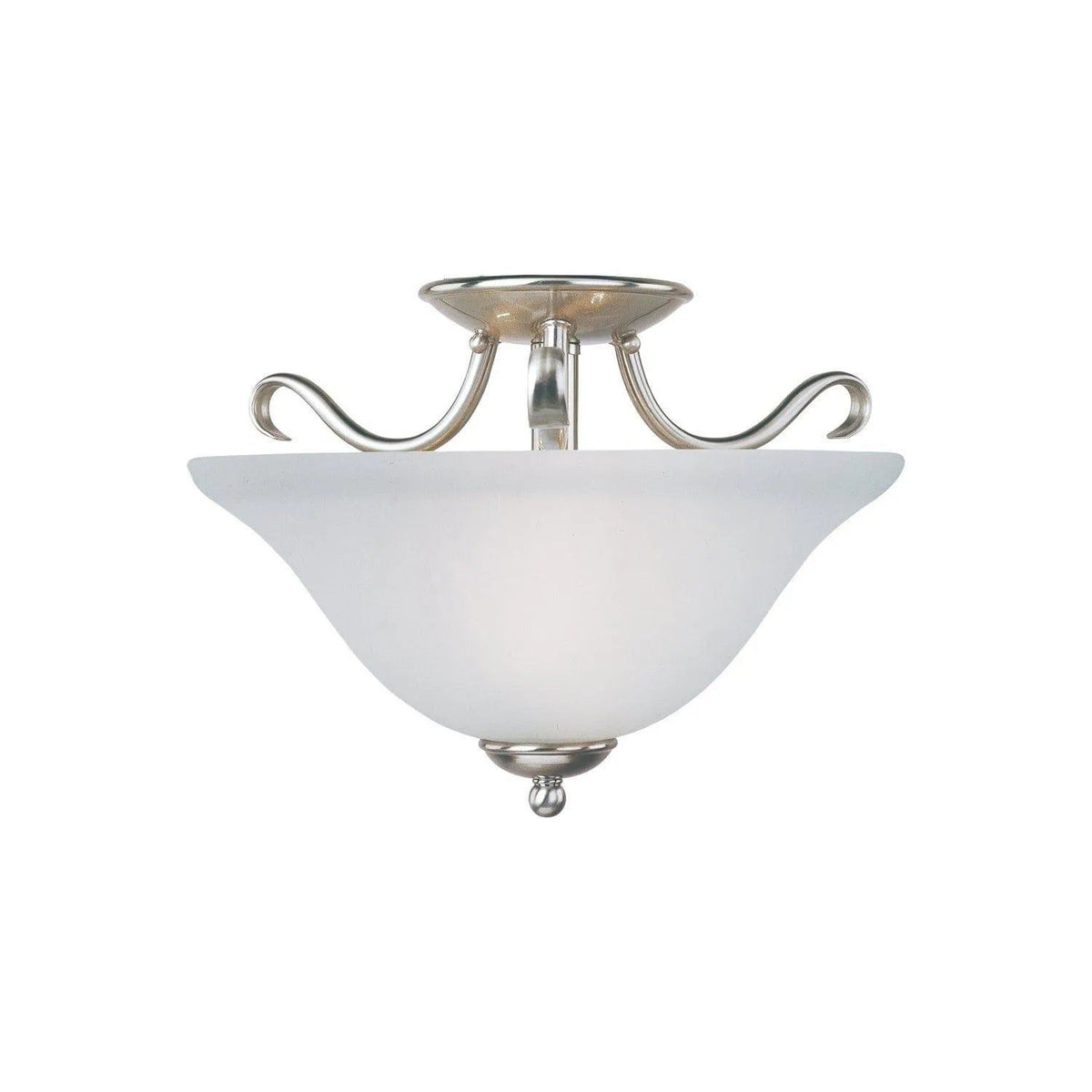 Maxim Lighting - Basix Semi-Flush Mount - 10120FTSN | Montreal Lighting & Hardware