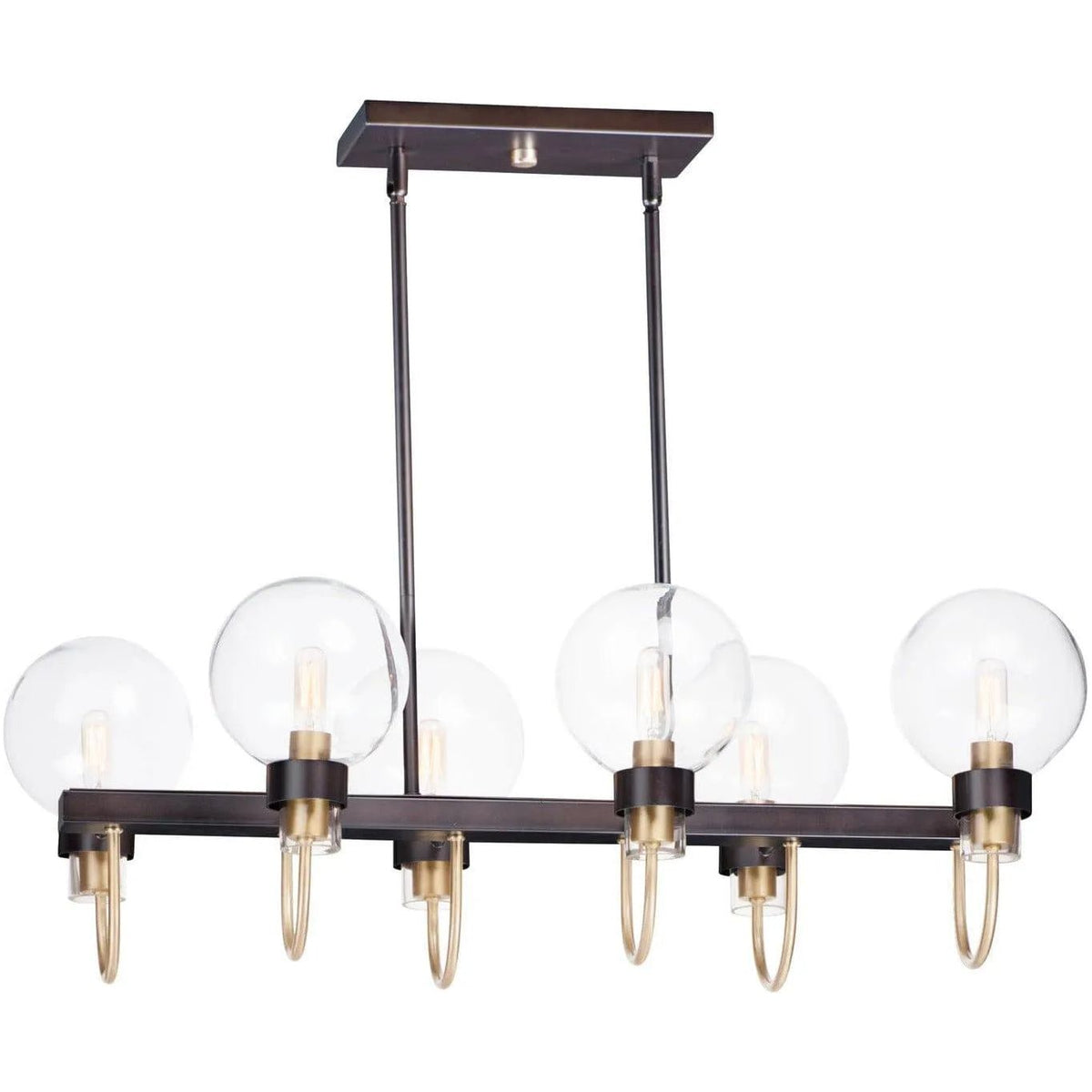 Maxim Lighting - Bauhaus Linear Chandelier - 30519CLBZSBR | Montreal Lighting & Hardware