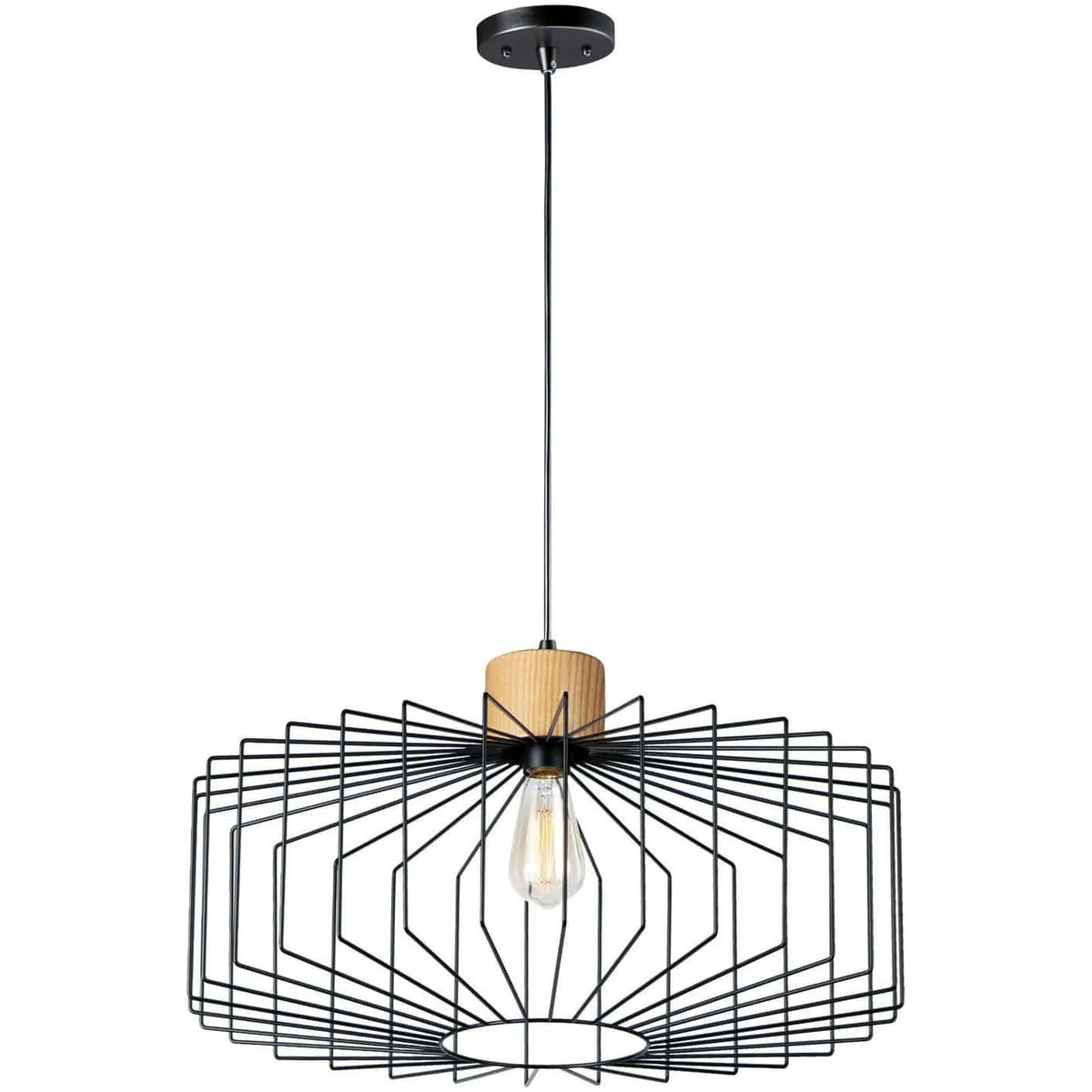 Maxim Lighting - Bjorn Pendant - 10069BKNWD | Montreal Lighting & Hardware