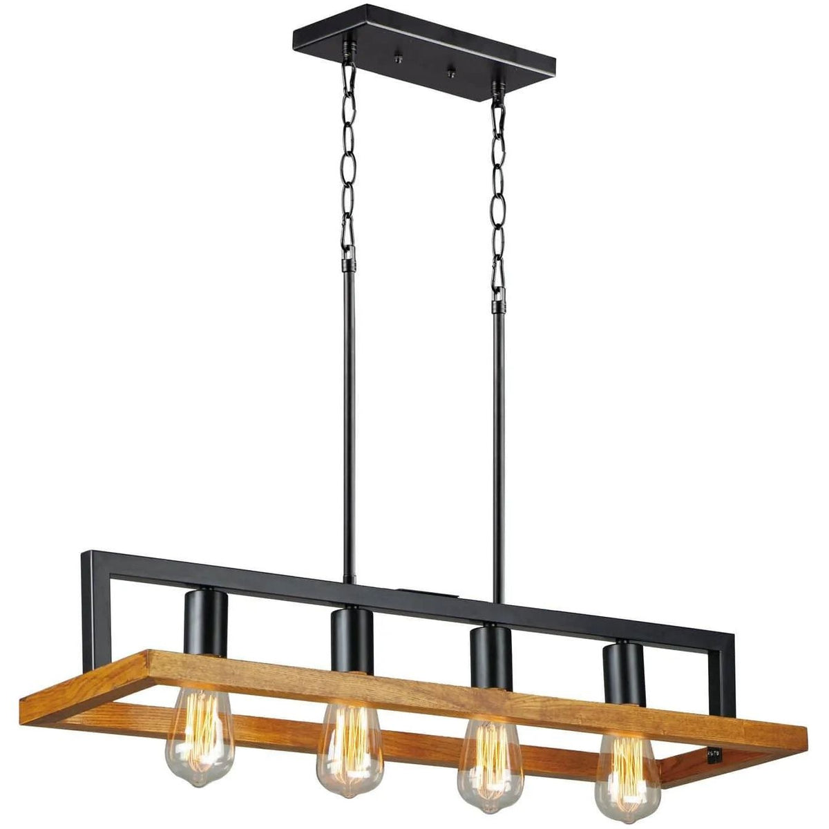 Maxim Lighting - Black Forest Linear Chandelier - 10307BKASB | Montreal Lighting & Hardware