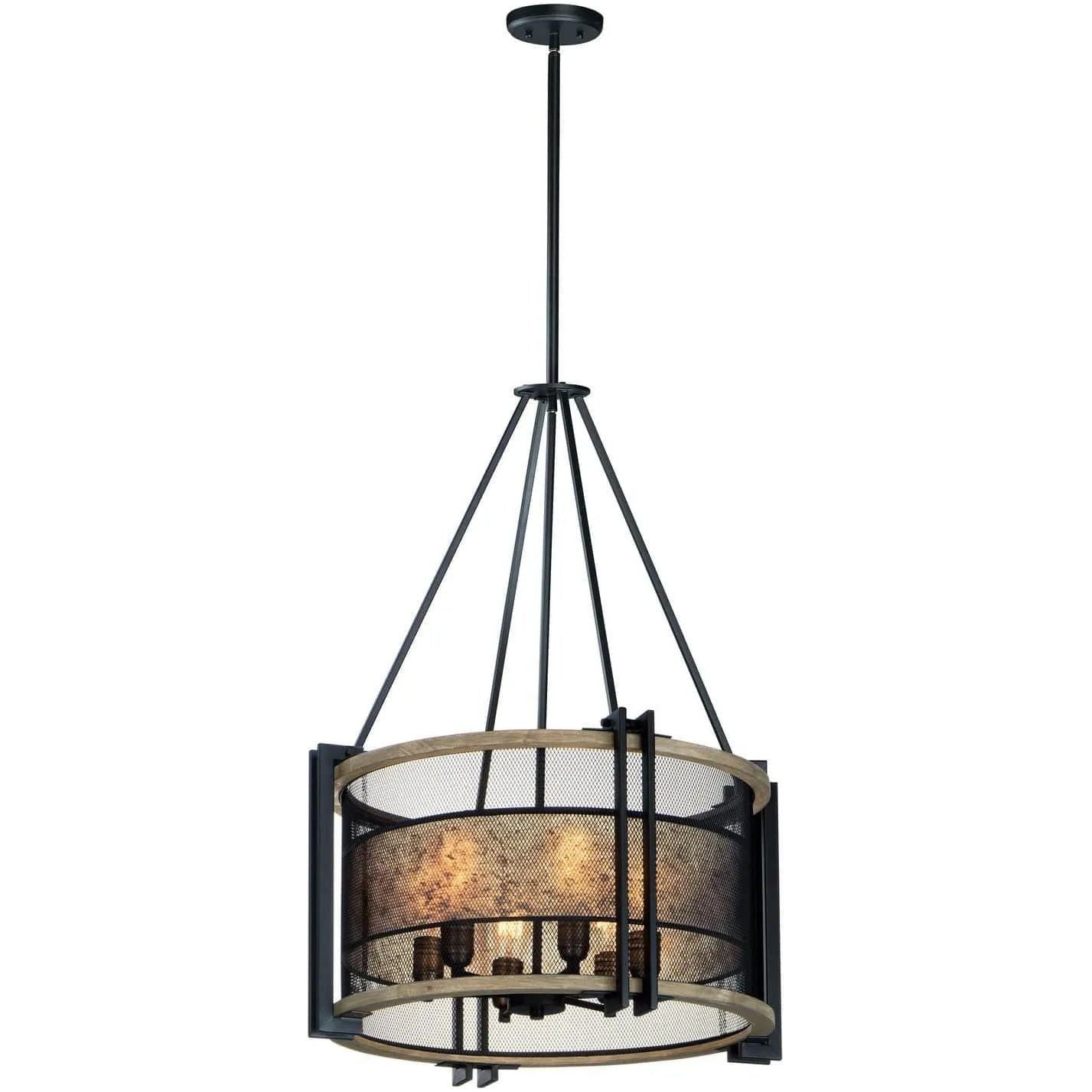 Maxim Lighting - Boundry Chandelier - 27565BKBWAB | Montreal Lighting & Hardware