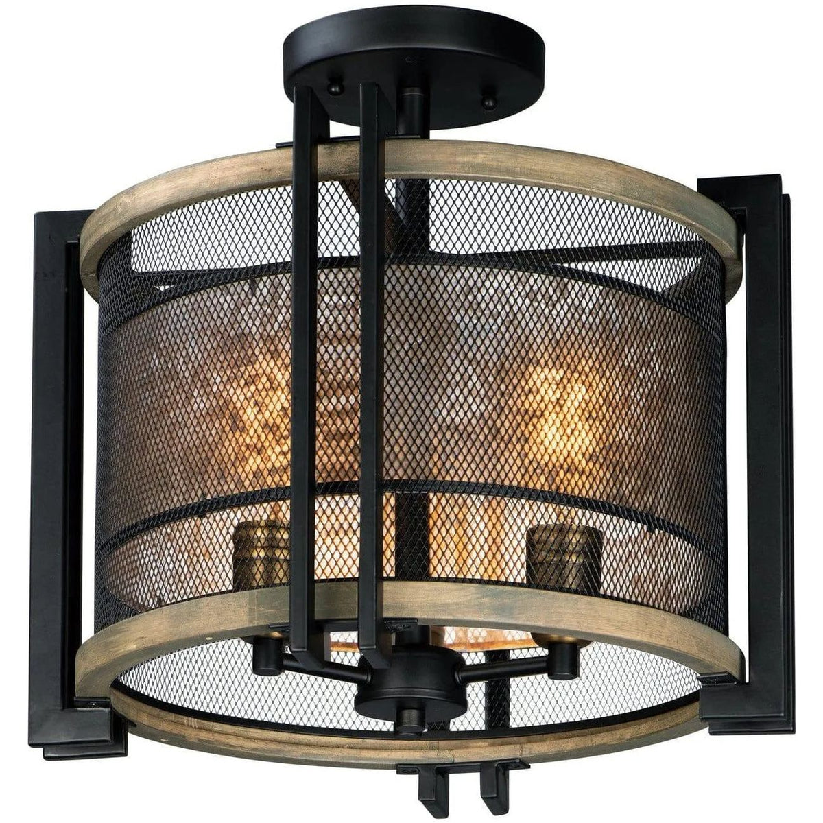 Maxim Lighting - Boundry Flush Mount - 27560BKBWAB | Montreal Lighting & Hardware