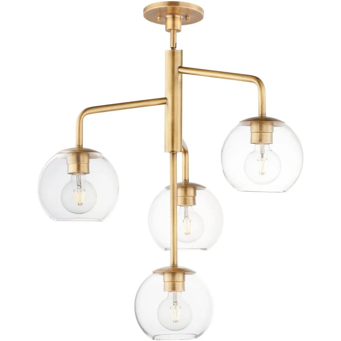 Maxim Lighting - Branch Chandelier - 38414CLNAB | Montreal Lighting & Hardware