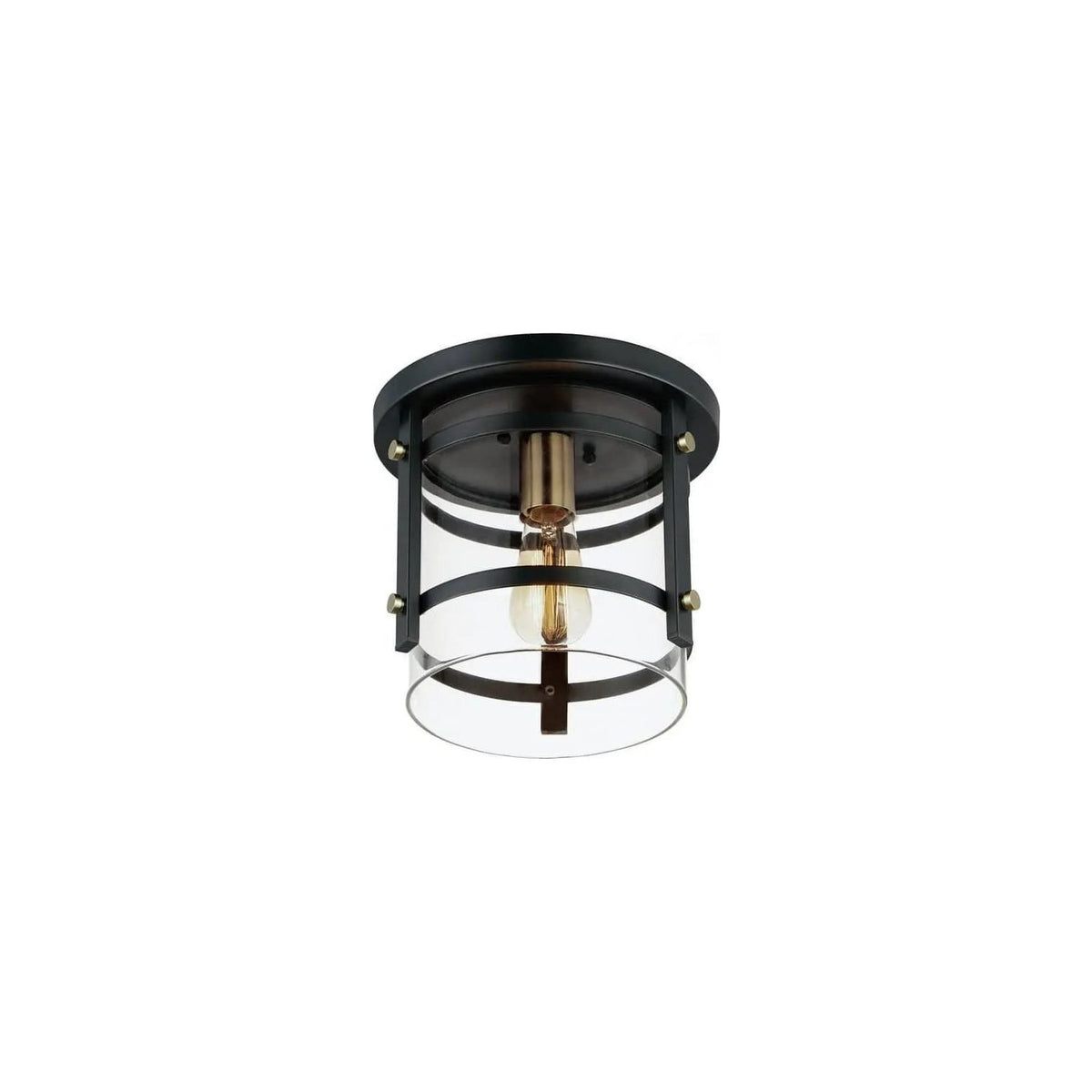 Maxim Lighting - Capitol Flush Mount - 2641BKAB | Montreal Lighting & Hardware