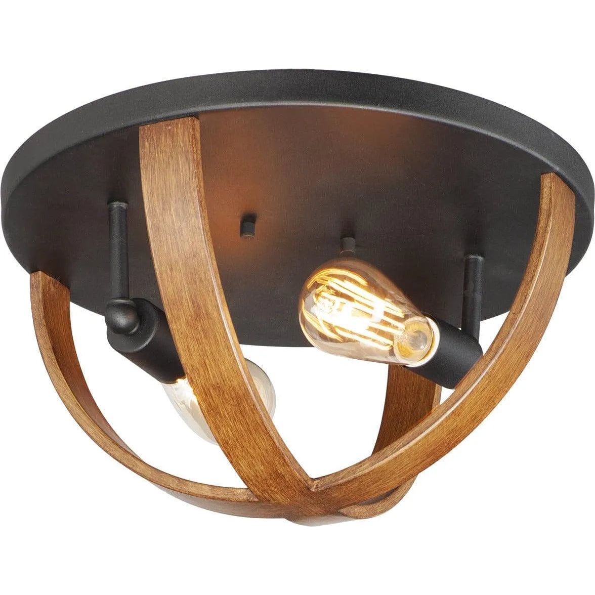 Maxim Lighting - Compass Flush Mount - 27570APBK | Montreal Lighting & Hardware