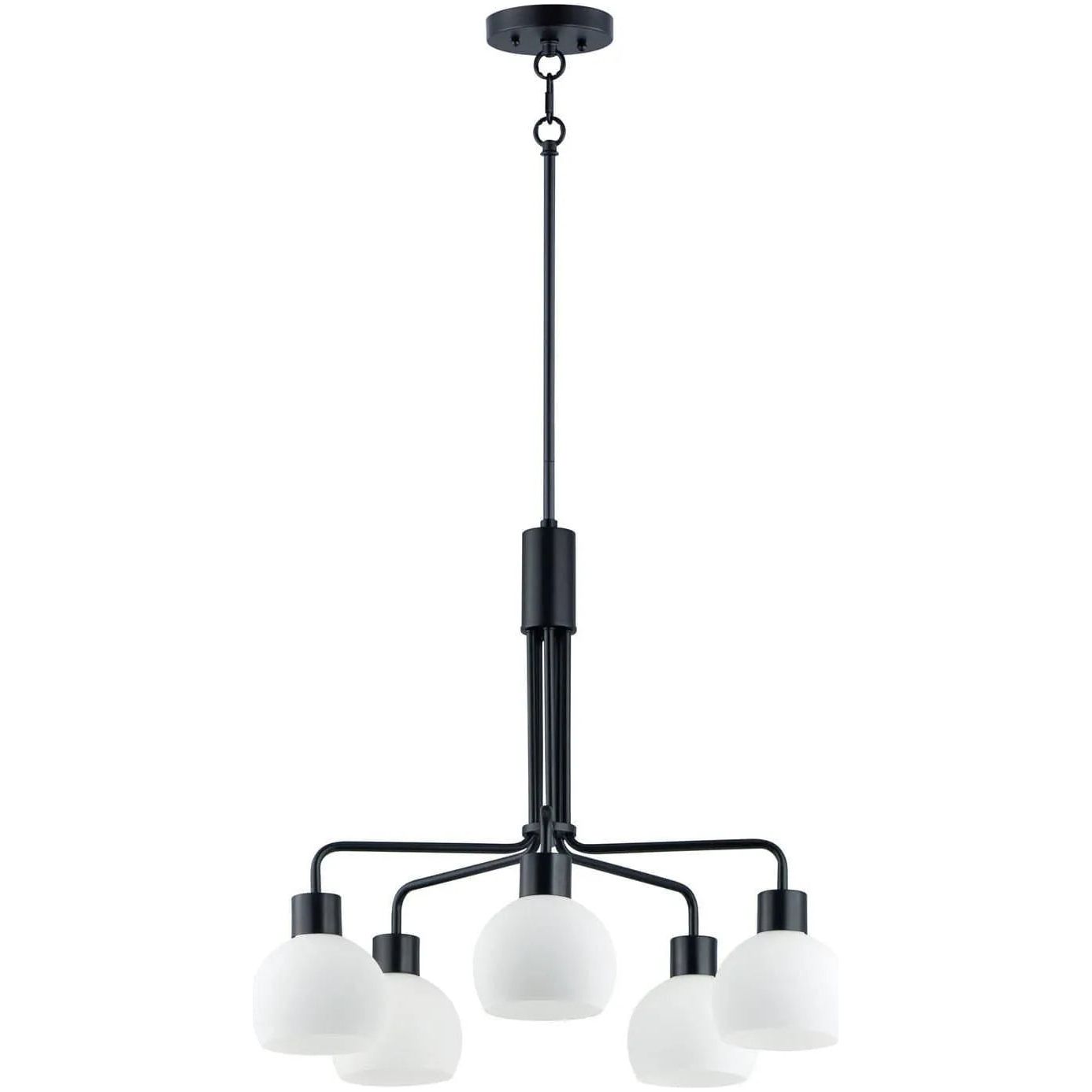 Maxim Lighting - Coraline Chandelier - 11277SWBK | Montreal Lighting & Hardware