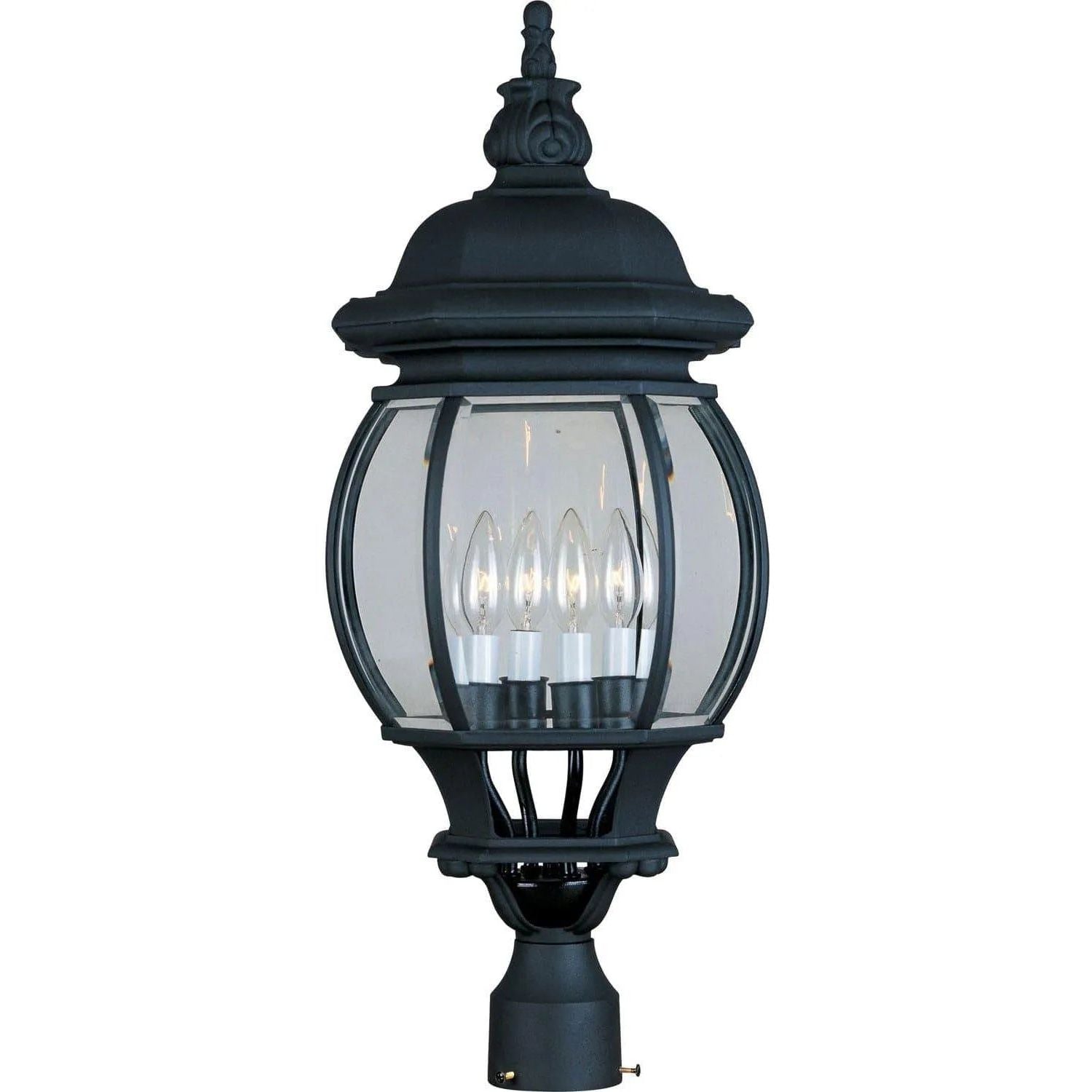 Maxim Lighting - Crown Hill Outdoor Pole/Post Lantern - 1038BK | Montreal Lighting & Hardware