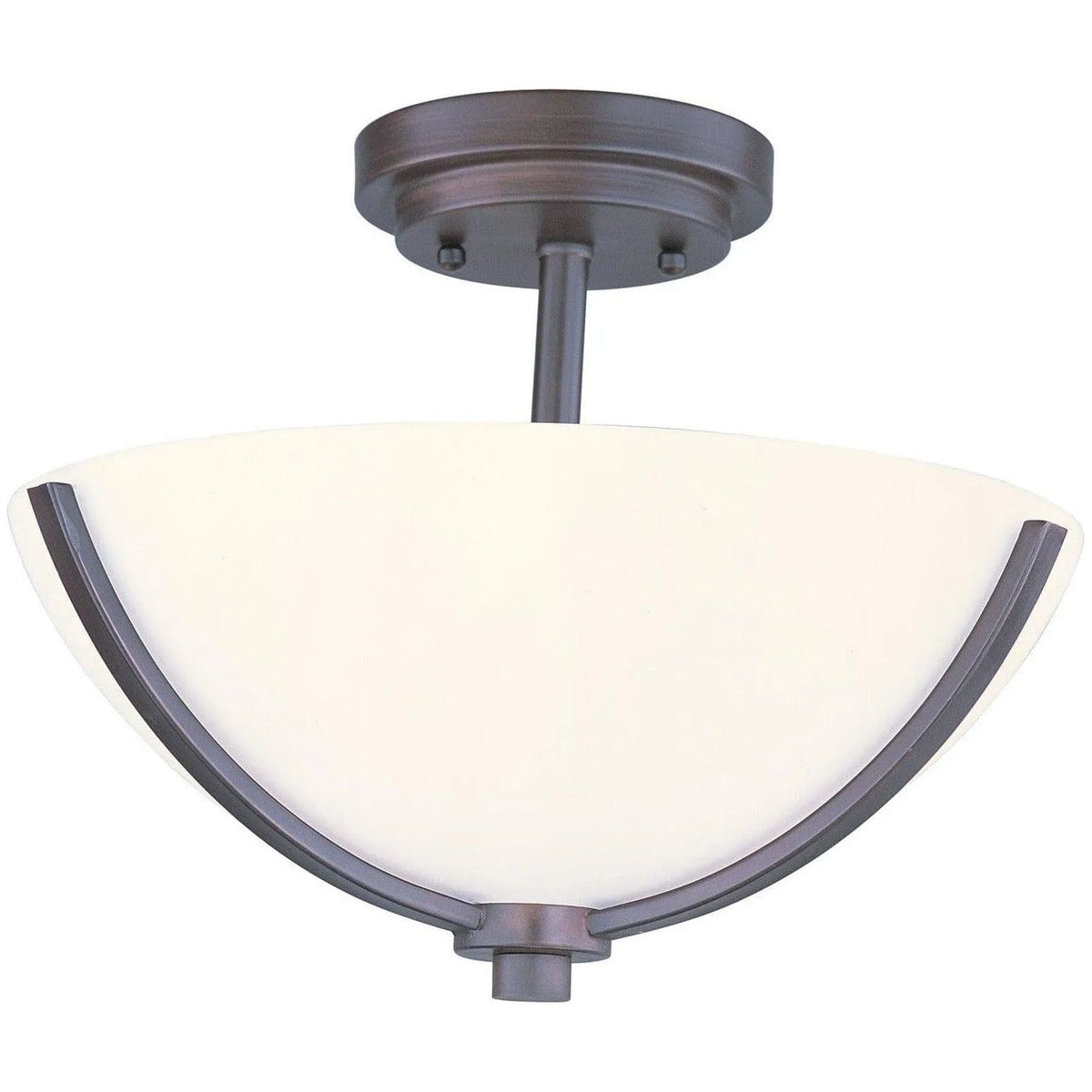 Maxim Lighting - Deven Semi Flush Mount - 20031SWOI | Montreal Lighting & Hardware