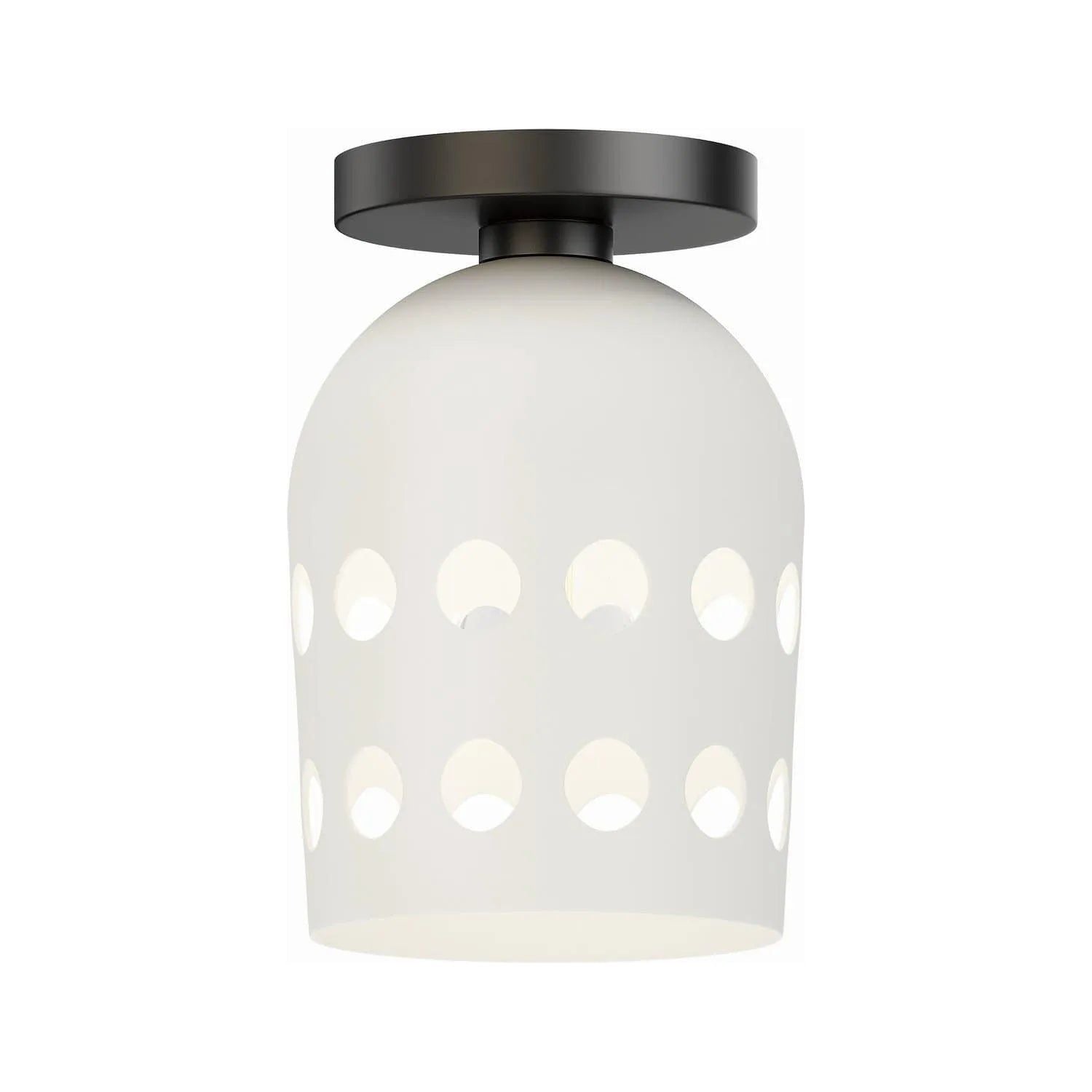 Maxim Lighting - Dottie Flush Mount - 21240WTBK | Montreal Lighting & Hardware