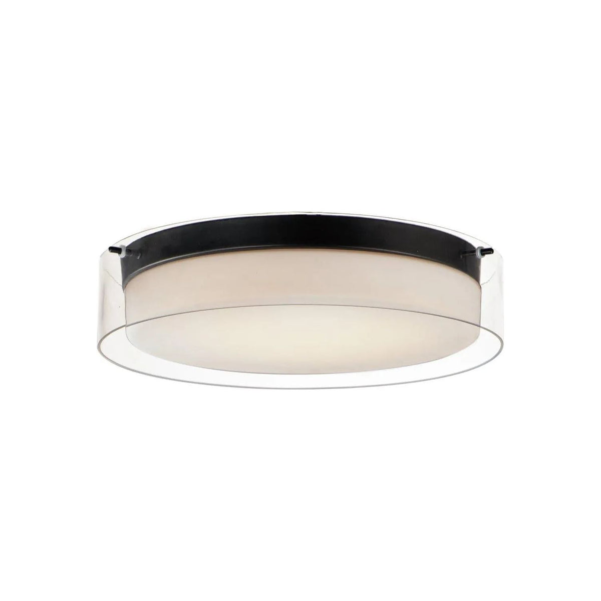 Maxim Lighting - Duo LED Flush Mount - 12284CLSWBK | Montreal Lighting & Hardware