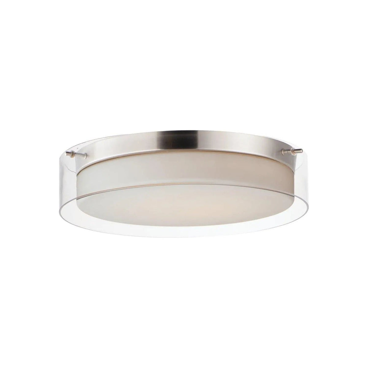 Maxim Lighting - Duo LED Flush Mount - 12284CLSWSN | Montreal Lighting & Hardware