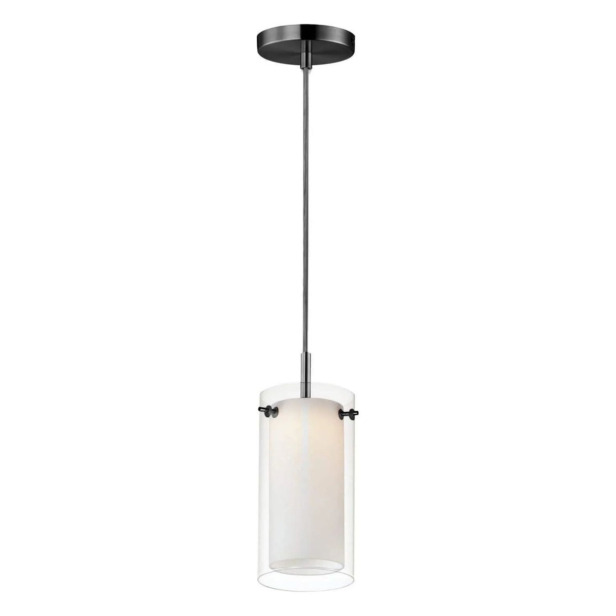 Maxim Lighting - Duo LED Mini Pendant - 12289CLSWBK | Montreal Lighting & Hardware