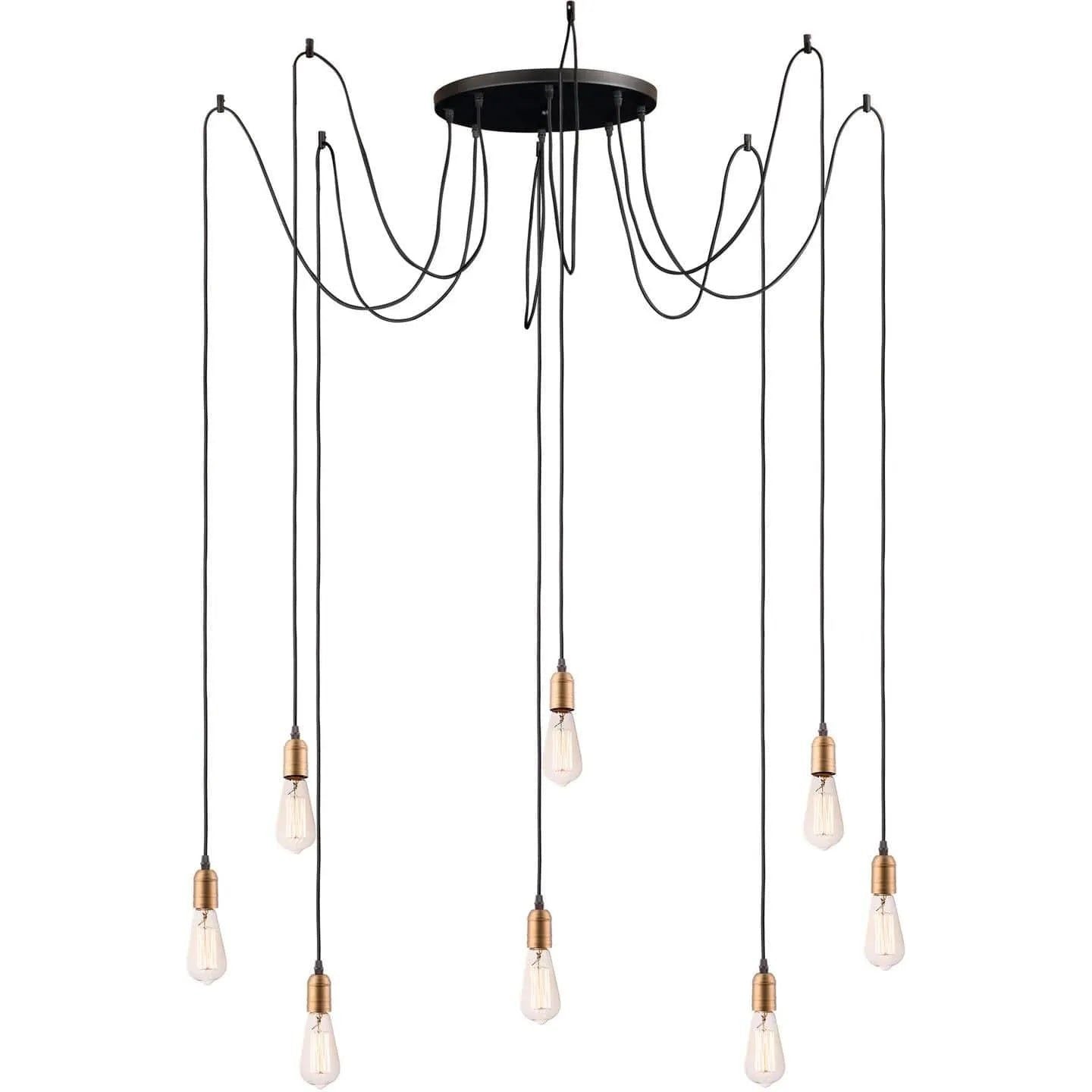 Maxim Lighting - Early Electric Multi Pendant - 12128BKAB | Montreal Lighting & Hardware