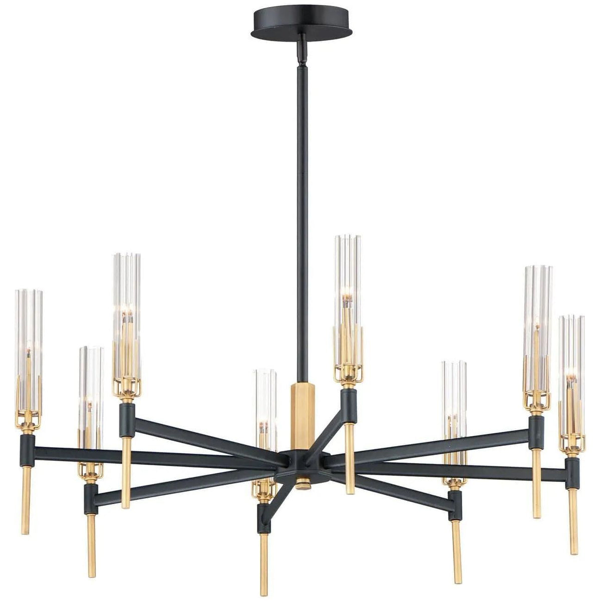 Maxim Lighting - Flambeau LED Chandelier - 16128CLBKAB | Montreal Lighting & Hardware