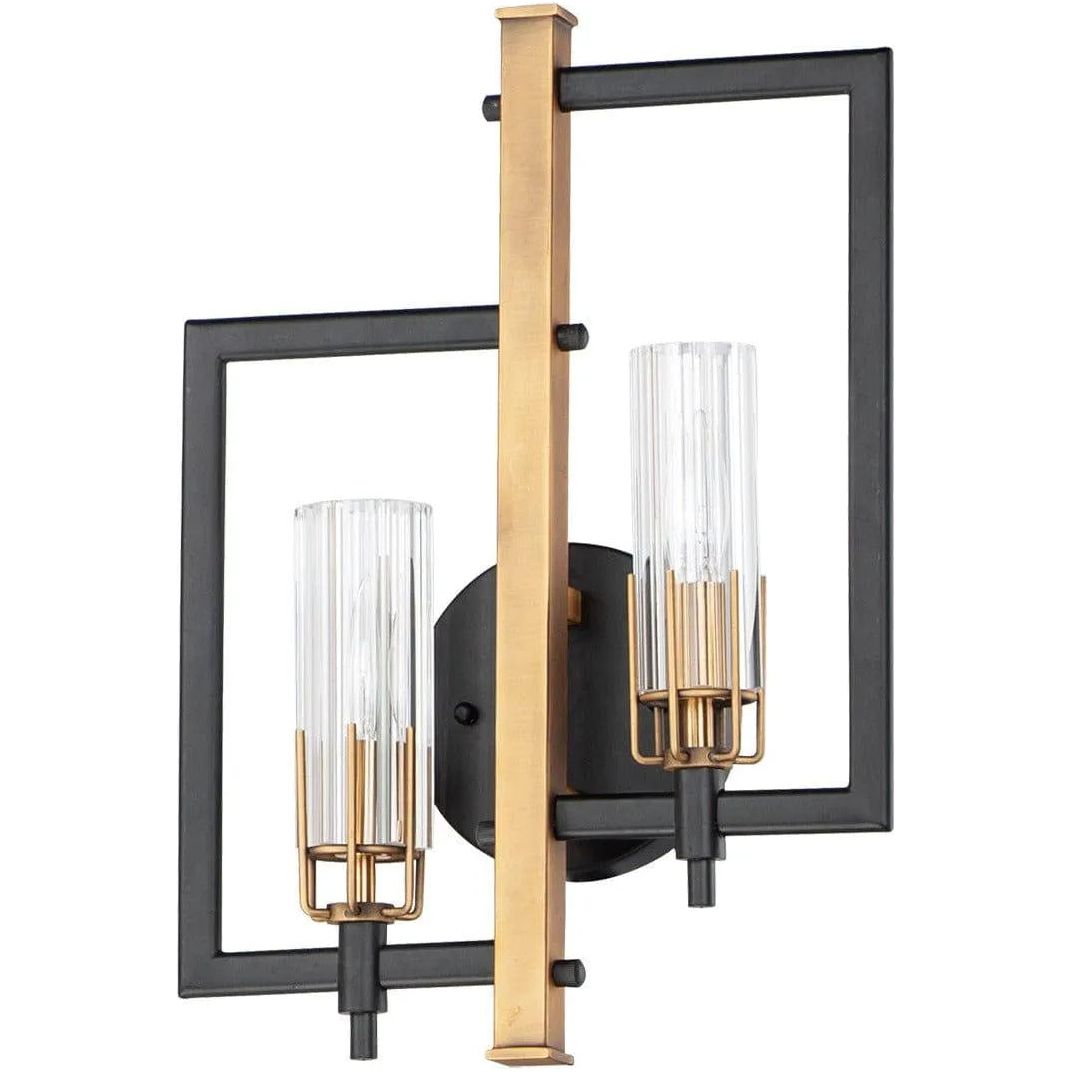 Maxim Lighting - Flambeau Wall Sconce - 16112CLBKAB | Montreal Lighting & Hardware