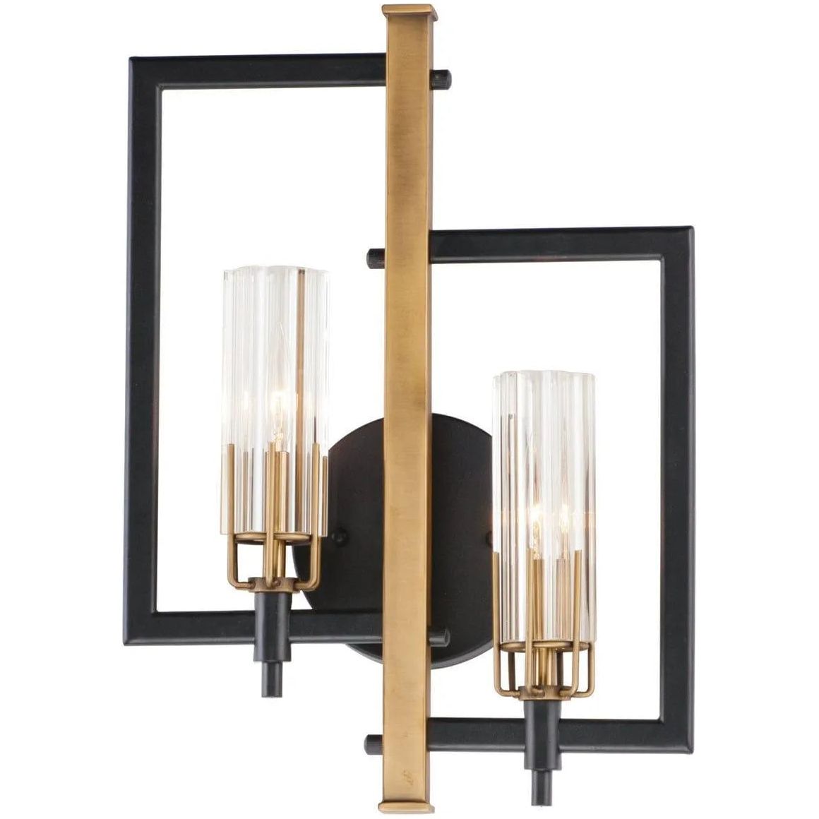 Maxim Lighting - Flambeau Wall Sconce - 16115CLBKAB | Montreal Lighting & Hardware