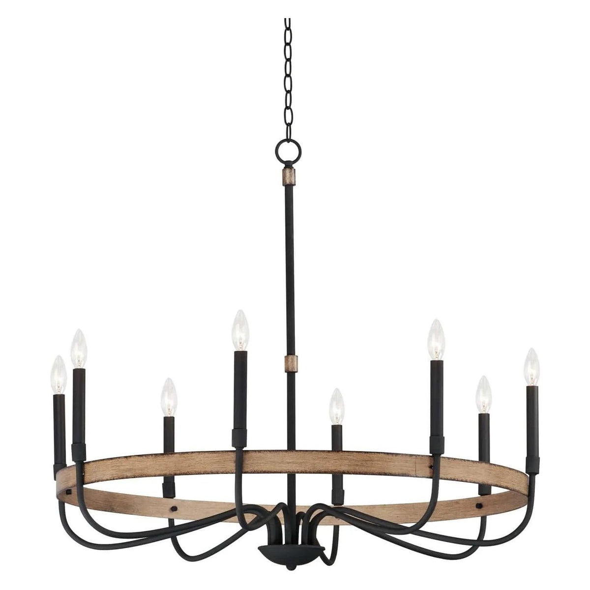 Maxim Lighting - Franklin Chandelier - 14448DWBK | Montreal Lighting & Hardware